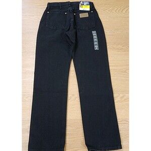 Wrangler Jeans Womens 28x30 14MWZ Cowboy Cut Black Slim USA Denim Cowboy Cut Y2K